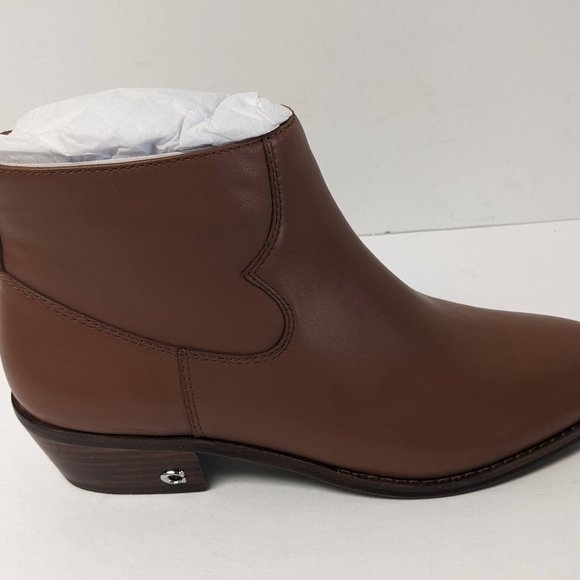 Coach Dannie Ankle Boots, Saddle Leather, Women's 8 M - Picture 5 of 7